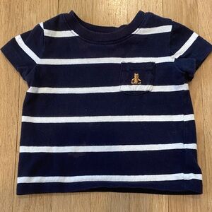 Baby Gap Navy Blue Striped Boys Shirt